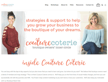 Tablet Screenshot of couturecoterie.com